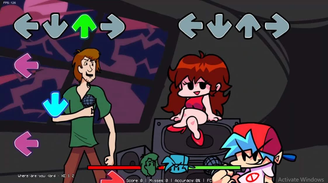 Play Friday Night Funkin vs Shaggy v2 game